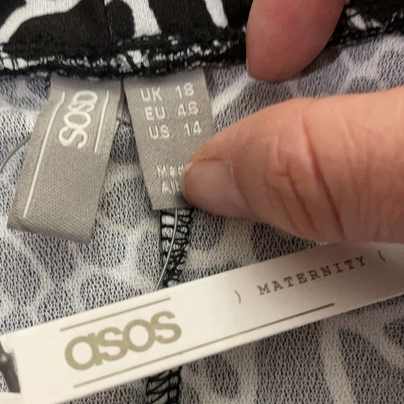 ASOS MATERNITY Under the bump pleated midi skirt Animal Print Siz… - Picture 10 of 14